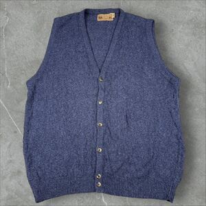 Vintage Shenandoah Knit Sweater Vest Button Front V Neck - M